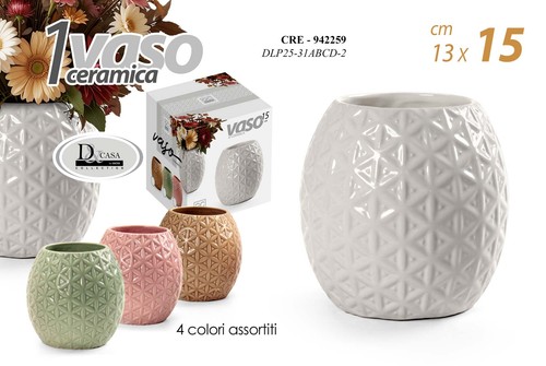 Vaso geometrico ceramica