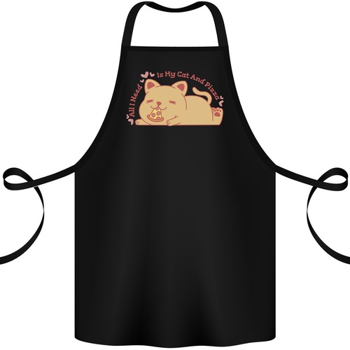 Gatto pizza divertente - gatto, e