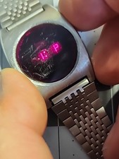 Orologio uomo vintage anni 70 Texas Instruments TI modello 101 rosso digitale led 4u2fix 