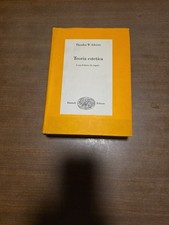 Adorno teoria estetica biblioteca di cultura filosofica Prima Edizione  Italiana