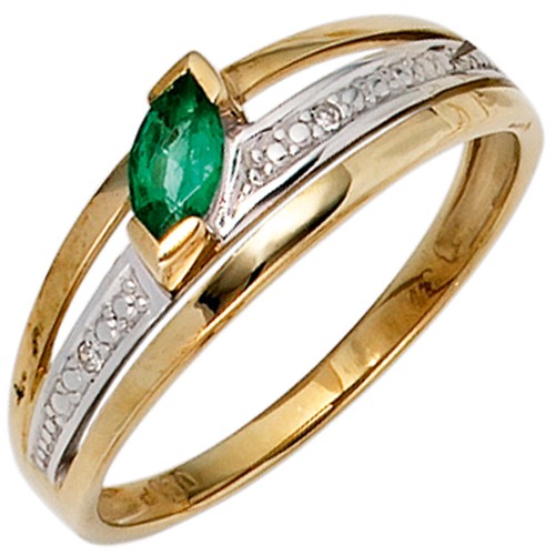 Anello donna con smeraldo - da,