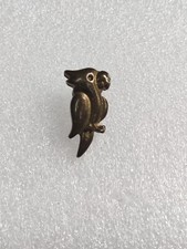 SPILLA GADGET VINTAGE ANNI 70 PAPPAGALLO IN METALLO DA COLLEZIONE