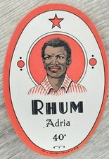 Vintage 1930s Rhum Adria Label