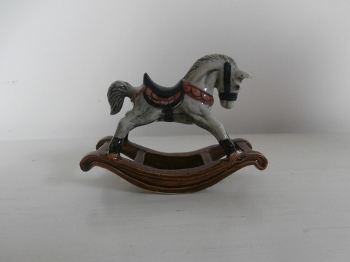 Miniatura cavallo dondolo - miniatura, a