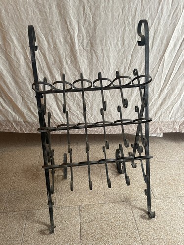 Porta bottiglie vino ferro - bottiglie,