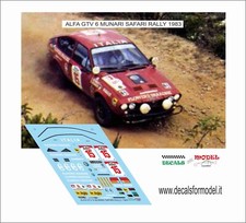 DECALS 1:43 ALFA ROMEO  GTV 6