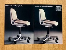 Sedia ufficio Wilkhahn sedia chair bagno bocca originale 1978 vintage pubblicità
