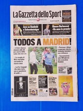 GAZZETTA DELLO SPORT 19 MAGGIO 2010 INTER VIGILIA FINALE CHAMPIONS LEAGUE MADRID