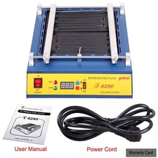 Stazione di rilavorazione saldante 110V/220V T-8280 PCB preriscaldatore IR infrarossi
