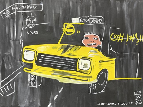 Jean michel basquiat - disegno, e
