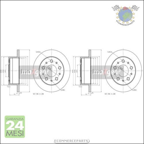 Kit dischi freno maxgear - dischi,