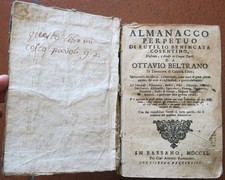 Almanacco Perpetuo di Rutilio Benincasa Cosentino ... 1740.