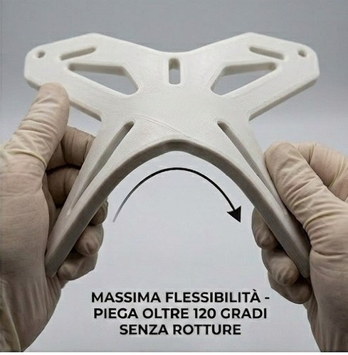 Supporto targa moto flessibile - targa,