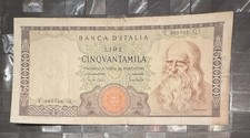 50000 Lire Leonardo Decreto 19
