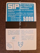 SCHEDE TELEFONICHE SIDA SIP  Lire 5.000 Taglio quadrato Molto rara