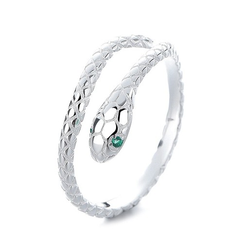 Anello serpente argento - in,