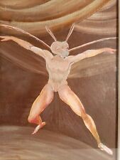 DA JOHANN HEINRICH FUSSLI 1741-1825 QUADRO DIPINTO A OLIO ANNI 70 SURREALISTA