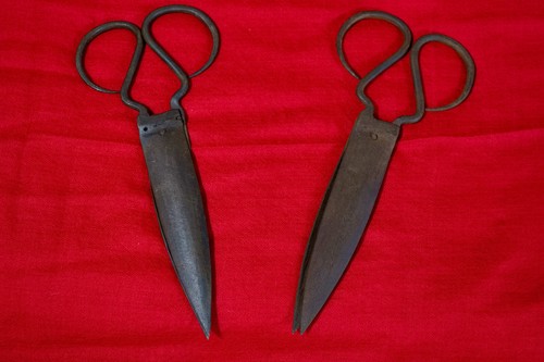 Coppia antiche forbici da - coppia,