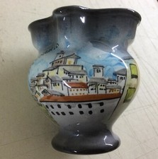 ABRUZZO-CARUNCHIO-SOPRAMMOBILE DA COLLEZIONE-VEDUTA DEL PAESE-CERAMICA CUNARDO