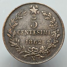 5 Centesimi 1862 Napoli