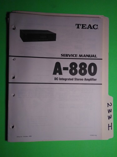 Teac 880 manuale servizio - teac,