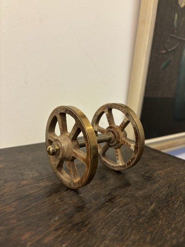 Ruota miniatura ottone - in,