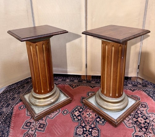 Coppia colonne legno - coppia,