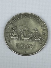 MONETA  500 LIRE ITALIANE VELE
