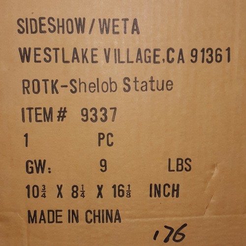 Shelob sideshow weta - shelob, lotr