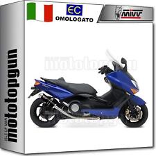 terminale completo hom open gp inox nero mivv per yamaha t-max tmax 500 2002 02