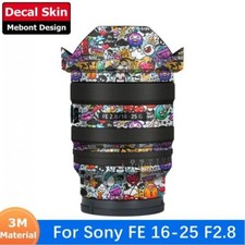 Pellicola decalcomania per Sony FE 16-25 mm F2.8 G obiettivo adesivo pellicola vinile rivestimento SEL1625G