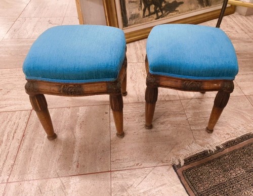 Coppia pouf stile - di, del