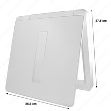 COPERCHIO PATTUMIERA BIANCO TECNOINOX SERIE T2 28 X 27 CM