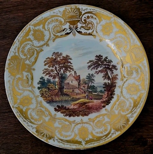 Antique crown derby plate - antique,