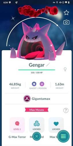 Gengar gigantamax lucido - gigantamax,