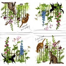 Serviettes en papier chat