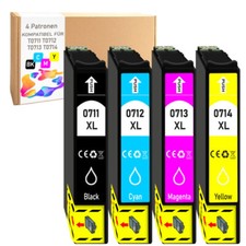 4 cartucce stampante XL + chip
