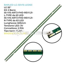 KIT 2 BARRE STRIP 63 LED TV LG