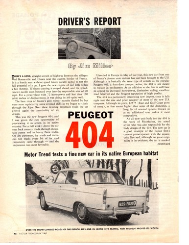 Peugeot 404 1962 - peugeot,