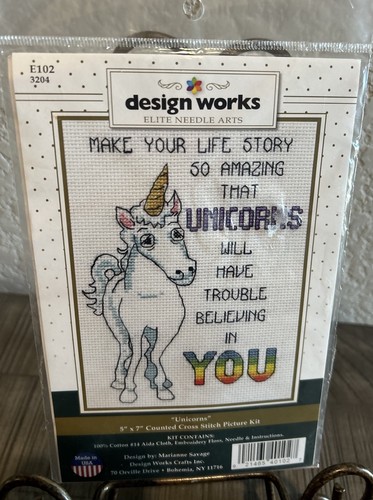 unicorno punto croce piccolo