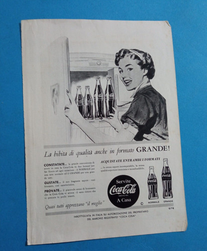 Pubblicita 1958 coca cola - coca,