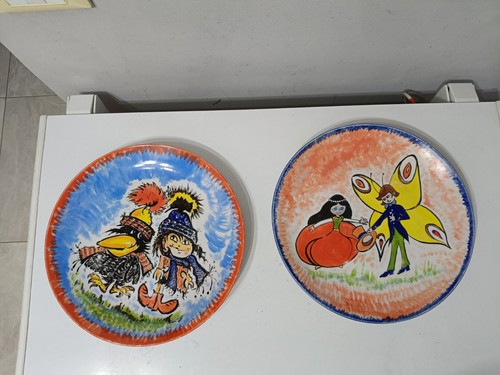 Coppia piatti artistici - coppia,
