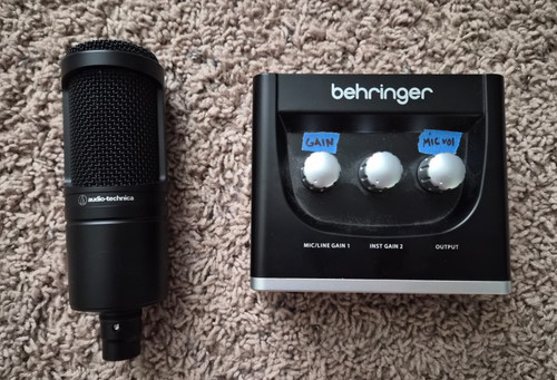 Audio technica 2020 microfono - audio,