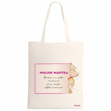 borsa ecru scritta miglior