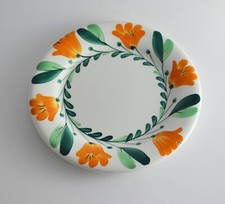 N5440 SPLENDIDO PIATTO DA DOLCE IN CERAMICA RICHARD GINORI MONDOVÌ CAMPANULE