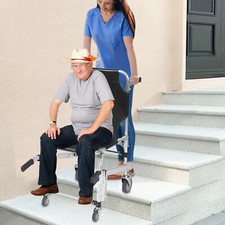 EMS Foldable Emergency Stair Chair 4 Wheels Climbing Wheelchair Evacuation Chair