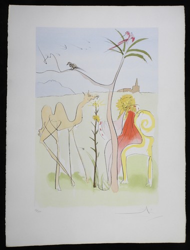 Salvador dali gravure cour - gravure, la