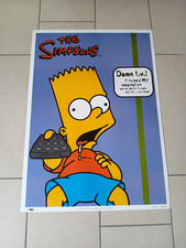 Poster vintage 1998 Official The Simpsons Damn Tv 64 x 90 cm