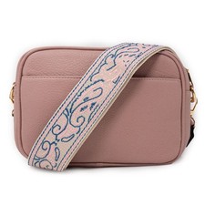 Borsetta tracolla tessuto rosa ragazza da donna passeggio borsa piccola moda