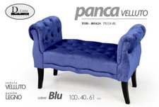 PANCA CLASSICA LEGNO VELLUTO